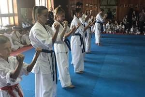 В последнее воскресение сентября в п. Николаевке состоялся экзамен (кю-тест) на присвоение очередных поясов в дисциплине «киокусинкай каратэ»